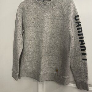 CARHARTT RELAXED FIT, CREWNECK, SWEATSHIRT, LRG, HEATHER GRAY